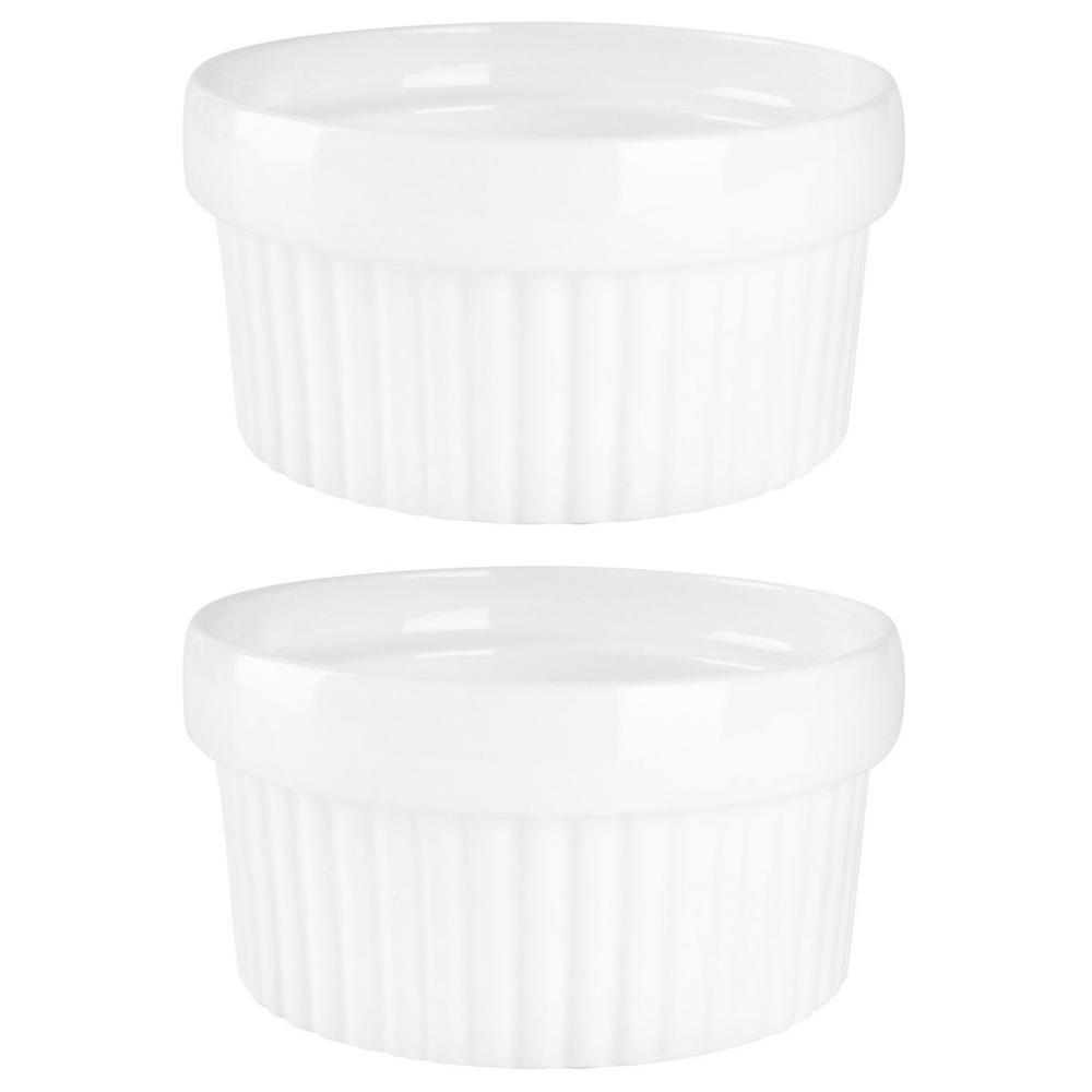 2x Ovenproof Casserole Dish, Bowl, Ceramic Ramekin, 170 ml