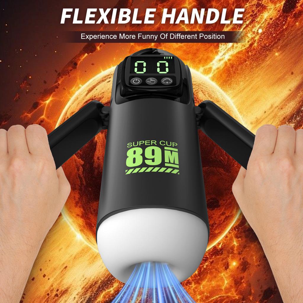 Automatic Male Masturbator Cup 8 Telescopic & Sucking Vibrator Real Oral Vagina Vacuum Suction Penis Trainer Adult Sex Toys Men