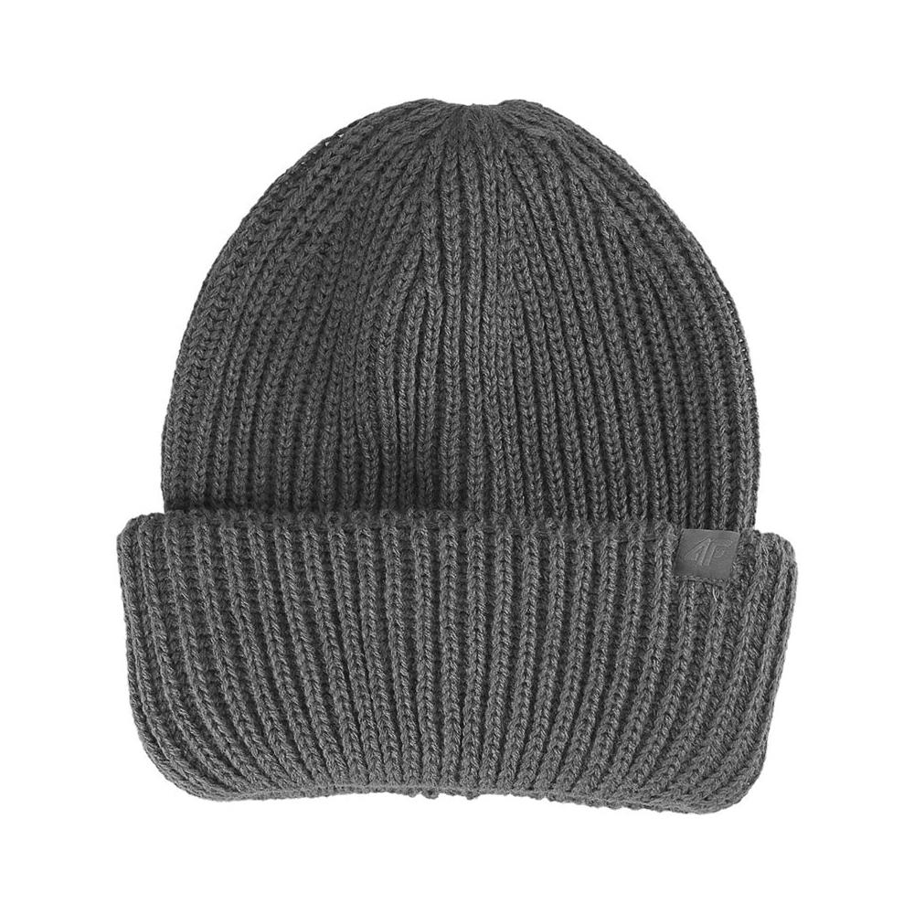 4F Mens Ribbed Winter Beanie