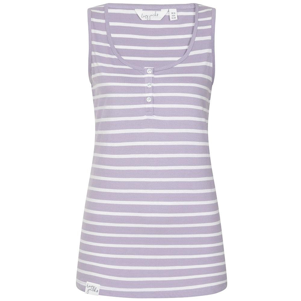 Lazy Jacks Damen Baumwoll-Camisole mit Streifen