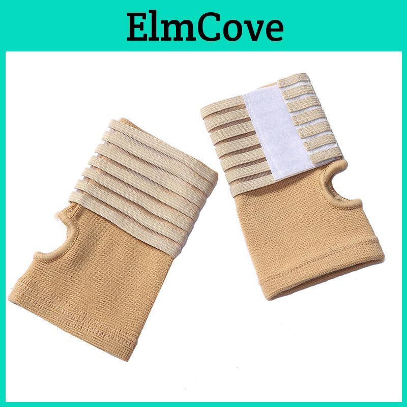 Elastic Carpal Thumb Hand Wrist Support Brace Comfortable Beige Compression Bandage
