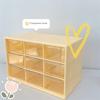 PVC Storage Box 9 Grids Drawer Organizer Box Desktop Drawer Organizer  For Jewelry Cosmetics