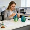 Zabawka Jajko Wielkanocne Odstresowujące Drukowane 3D Jajko Spiralne Zabawka Fidget Jajko Skręcane Puzzle Zabawka na Biurko Wypełniacze do Koszyka Wielkanocnego Upominki na Imprezę