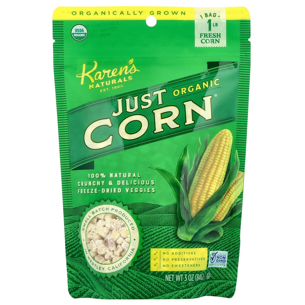 iHerb Karens Naturals Organic Just Corn, 3 oz (84 g)