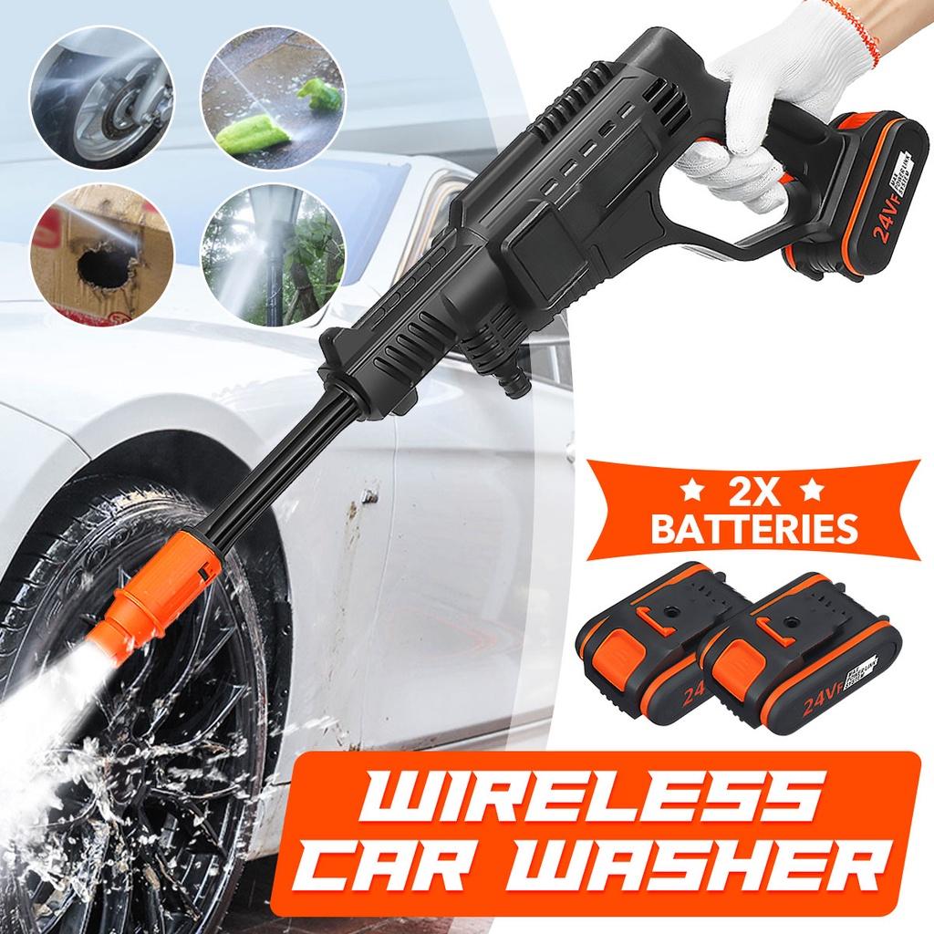 220V 70BAR High Pressure Car Washer Self Priming Sustain 80min Washing Wreless Car Wash Water Guns 22000mAh With Li-ion Battery