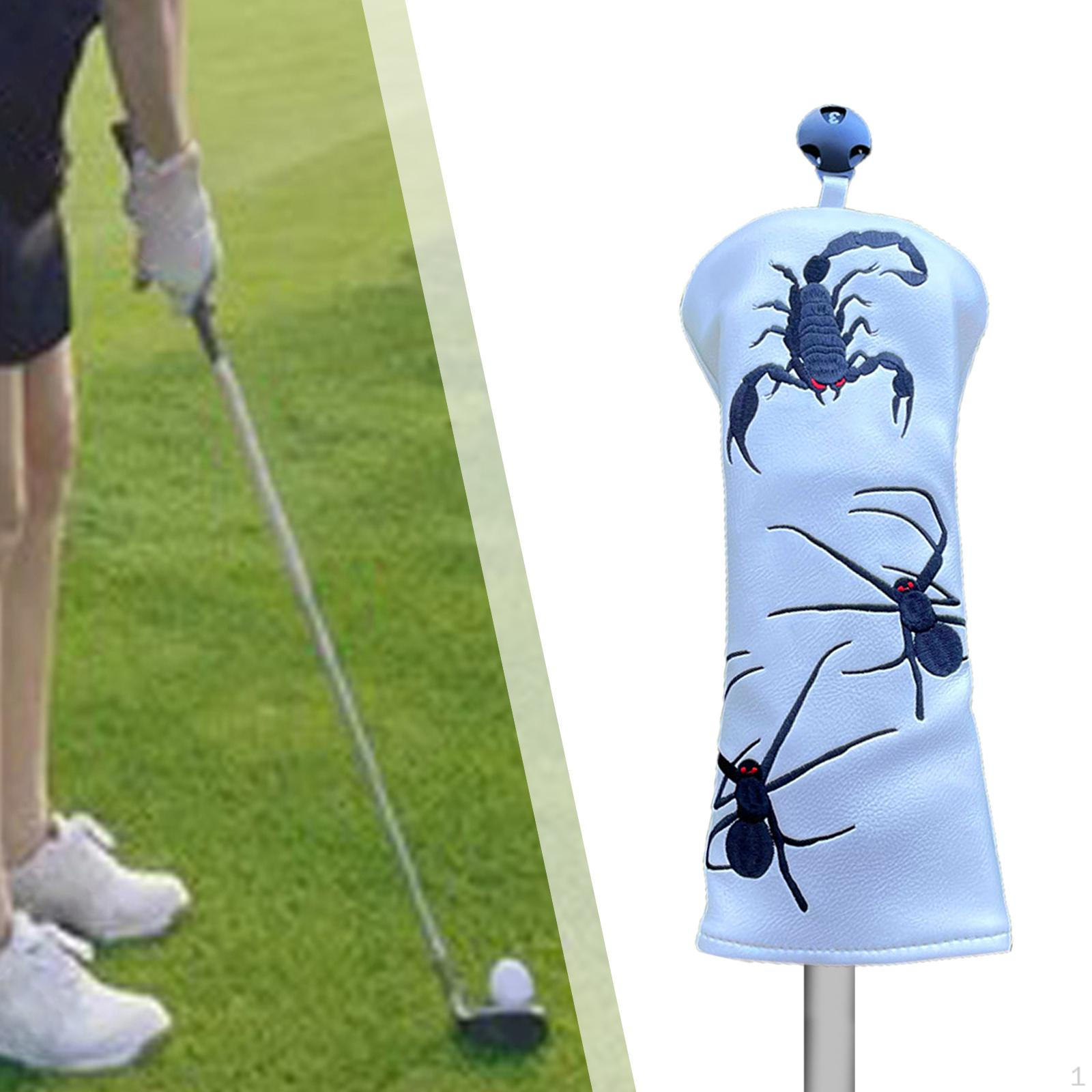 

Golf Club Head Cover Accessories Protective Sleeve Headcover Shaft Protector BlueWood29x13cm
