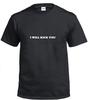 I WILL KICK YOU Tee Shirt Funny Gift Sarcastic Violent Black White T-Shirt
