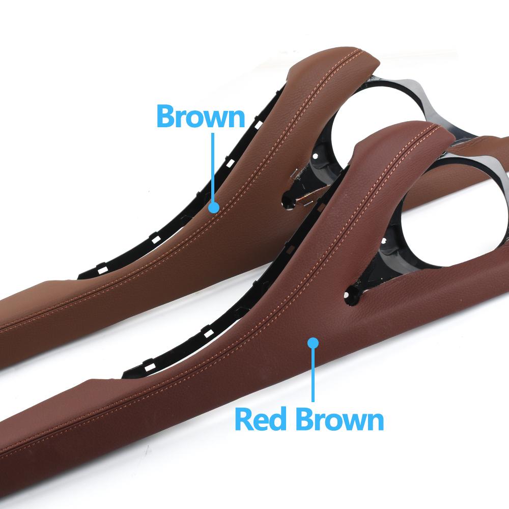 Reposabrazos de puerta Interior LHD RHD, soporte de marco exterior de cuero para BMW 5 Series F10 F11 F18 520 523 525 528 530