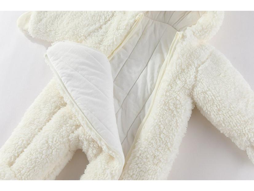 Verdickter Baumwoll-Baby-Winter-Jumpsuit und Wickelset für Neugeborene und Kleinkinder