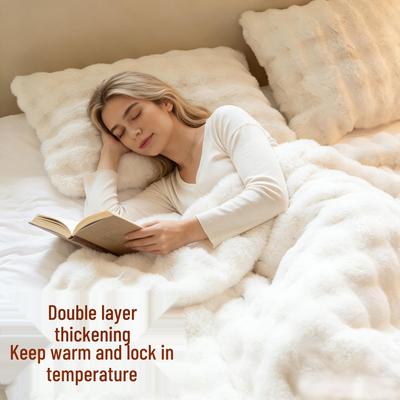 Tuscan Double Layer Plush Blanket: Class A, No Shedding, Luxurious, Warm Sofa Cover