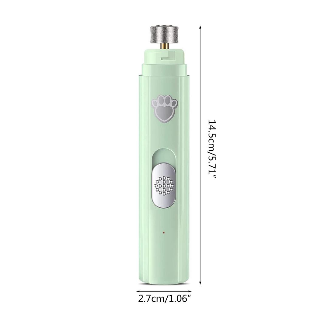 Nagelschleifer für Hunde, professionell, 2 Geschwindigkeiten, elektrisch, über USB wiederaufladbar, Haustier-Nagelschneider für die Pfoten-sichere Pflege von Katzen