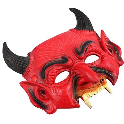 Horror Red Blood Devil Mask Male Cosplay Masquerade Carnival Party Props Halloween
