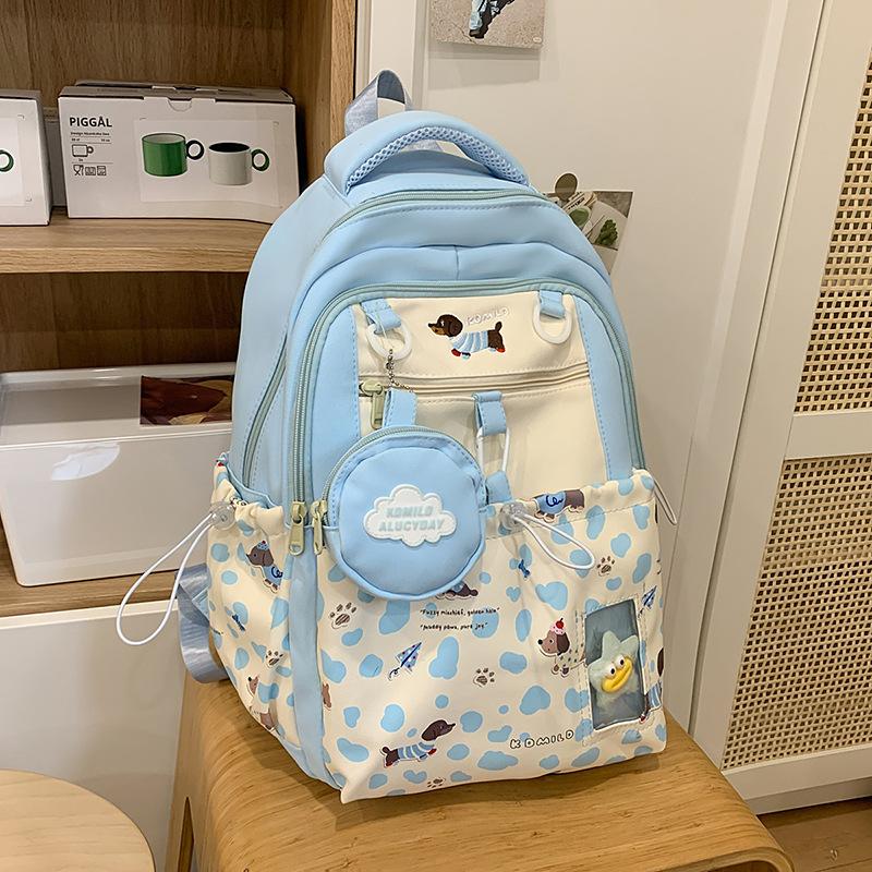 Japanese Ins Cute Girl Joker High Capacity Junior and Senior High School Students' Schoolbags Leisure Backpacks Tide Backpack.