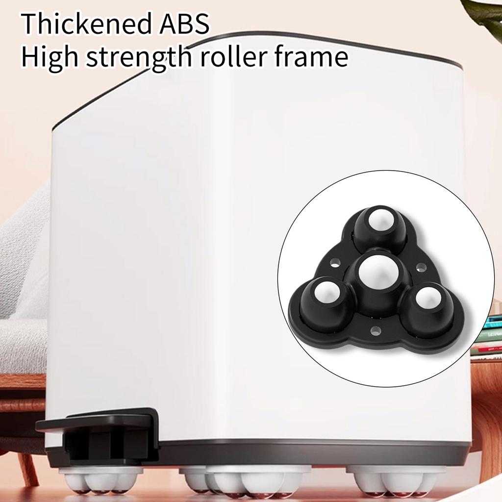 4 Stück Hochbelastbare Nylon-Möbelrollen mit Starker Haftung Mehrzweck-Nylon-Möbelgleiter für Heim- & Bürogebrauch