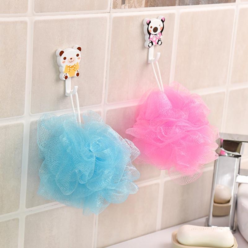 5PCS  Bath Shower Soap Bubble Body Wash Exfoliate Puff Sponge Mesh Net Ball
