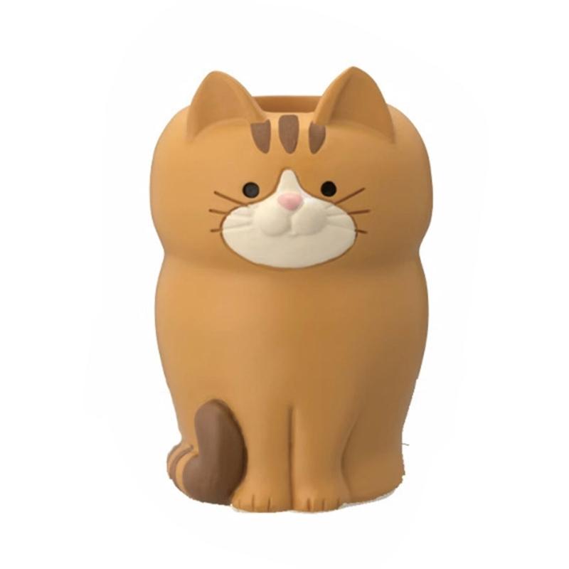 

Sitting Cats Pencil Holder Lovely Cats Pen Holder Glasses Holder Paper Clip Storage Can Desk Accessories for Student