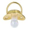Baby Schnuller Infant Tragbare Exquisite Goldene Krone Brief Strass Schnuller mit Kette Clip