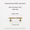 Bronze Brass Pull Handle: New Chinese Style Cabinet, Wardrobe & Drawer Retro Door Handle