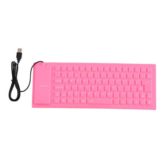 85 Tasten faltbare weiche USB-kabelgebundene Mini-Silikon-Stummtastatur Computerzubehör