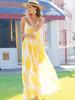 Europe and the United States popular bohemian long skirt beach skirt women's summer new holiday wind suspender skirt