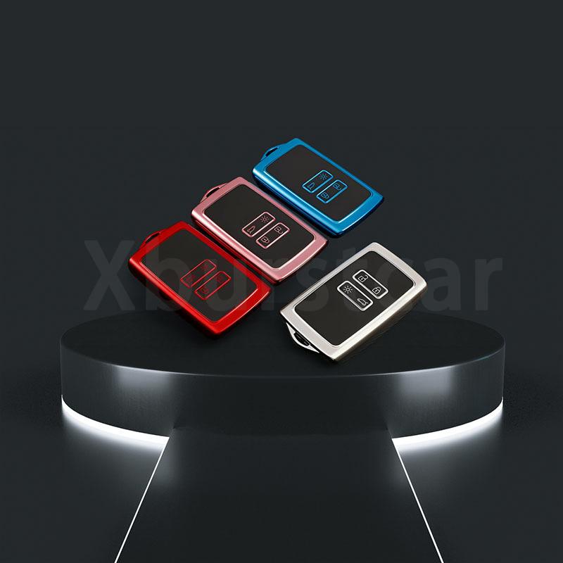 Tpu Shell Fob For Renault Megane Captur Espace Kangoo Sandero Talisman Koleos Kadjar Clio Car Smart Key Case Cover Accessories