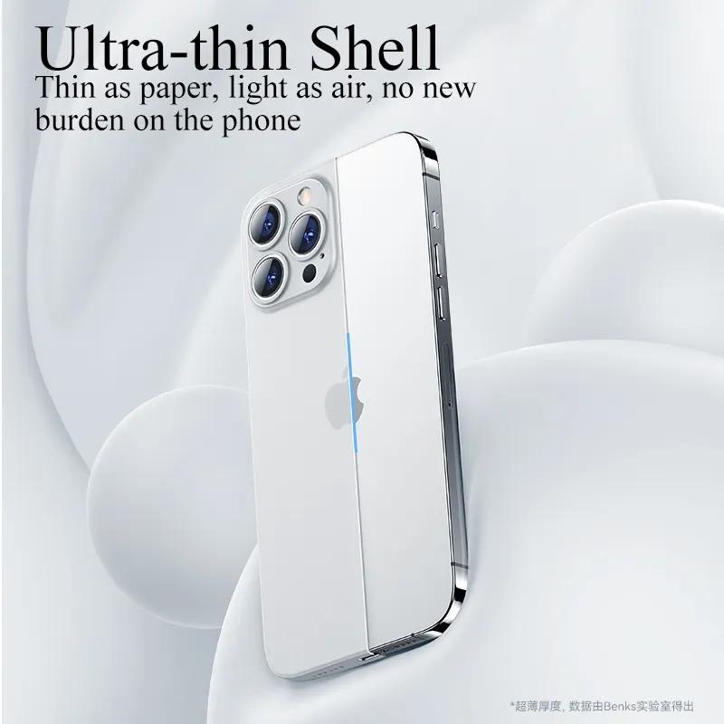 0.3mm Ultra Thin Matte PP Case For iPhone 15 14 13 12 Mini 11 Pro XS Max X XR 7 8 Plus SE   Transparent Soft Back Cover