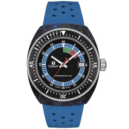 

Tissot Men s Watch, Sideral Rubber Strap, Black Dial, Officially Imported, Model T1454079705701