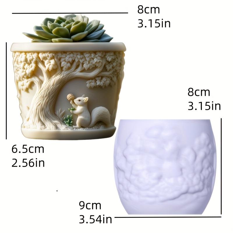 Running Stallion Relief Succulent Plant Flowerpot Resin Silicone Mold Grassland Warhorse Storage Box Mould Horse Gypsum Molds