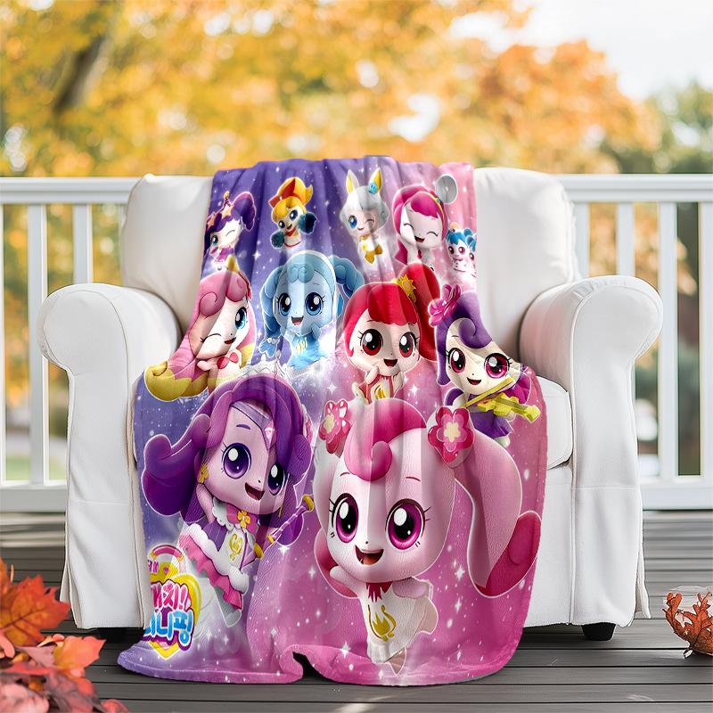 Twinkle Catch Teenieping Theme Printed Blanket - Perfect for Couch, Bed, Travel & Outdoor Use | Machine Washable, Cozy & Durable.