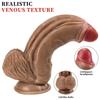 25CM Realistischer Dildo mit doppelter Dichte Analdildo Riesiger Saugerdildo Malaiischer Dildo Riesiger Analdrache Dicker Dildo Sexspielzeug