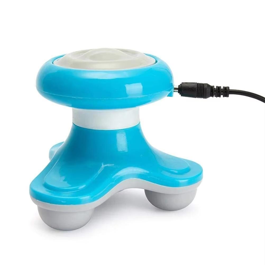 Electric Handled Wave Vibration Massager Body Massager Mini Electric Massager (English blue)