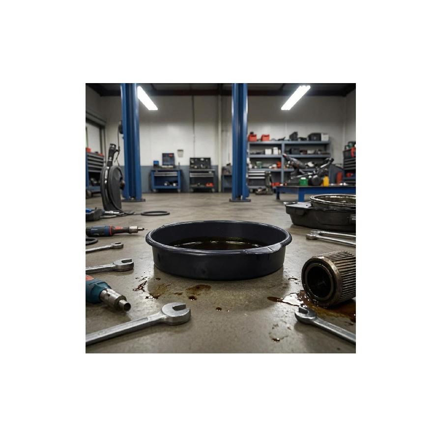Oil Drain Pan Thickened Engine Oil Pan Car Care Gear Plastic Auto Tool Wide Opening for Motorcycle Repair