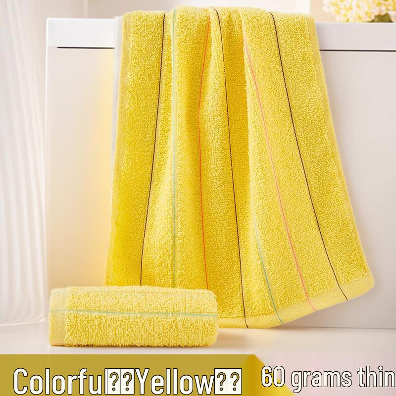 Thick Absorbent Pure Cotton Face Towel with Embroidered Logo for Adults