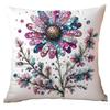 New Glitter Daisy Printed Pillowcase Light Luxury Floral Home Living Room Sofa Cushion Pillowcase