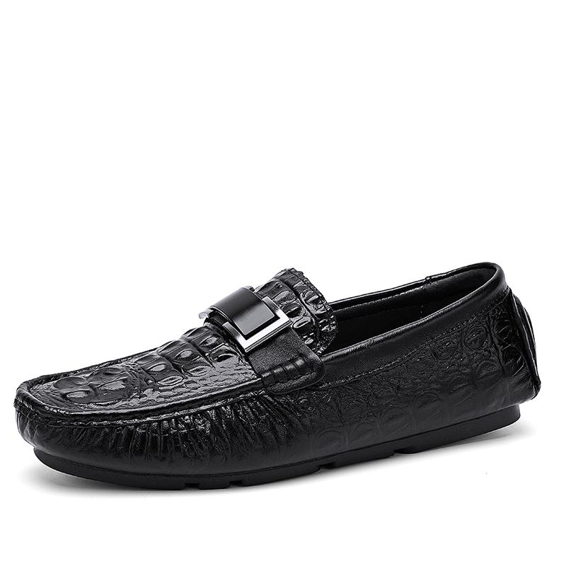 2025 Luxury Designer Penny Loafers Men Handmade Genuine Leather Casual Shoes Driving Flats Slip on Soft Man Moccasins Mens Shoes