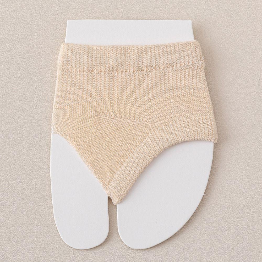 Solid Color High Heels Forefoot Pad Socks Cotton Flip-flop Toe Socks New Boat Socks