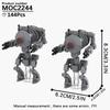 MOOXI Space Wars Series Robot Model MOC Brick DIY Diorama Adult Children Toys Building Block Set Montessori Gift Room Decoration