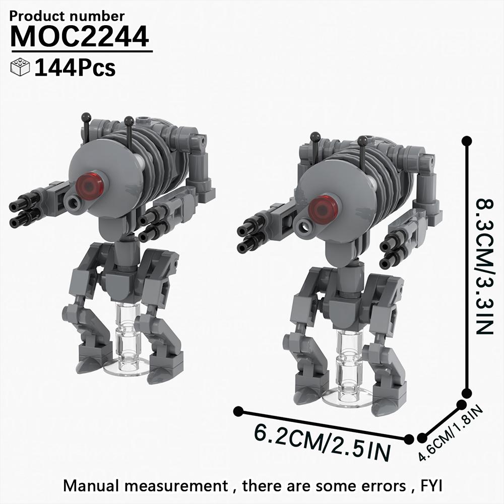 MOOXI Space Wars Series Robot Model MOC Brick DIY Diorama Adult Children Toys Building Block Set Montessori Gift Room Decoration