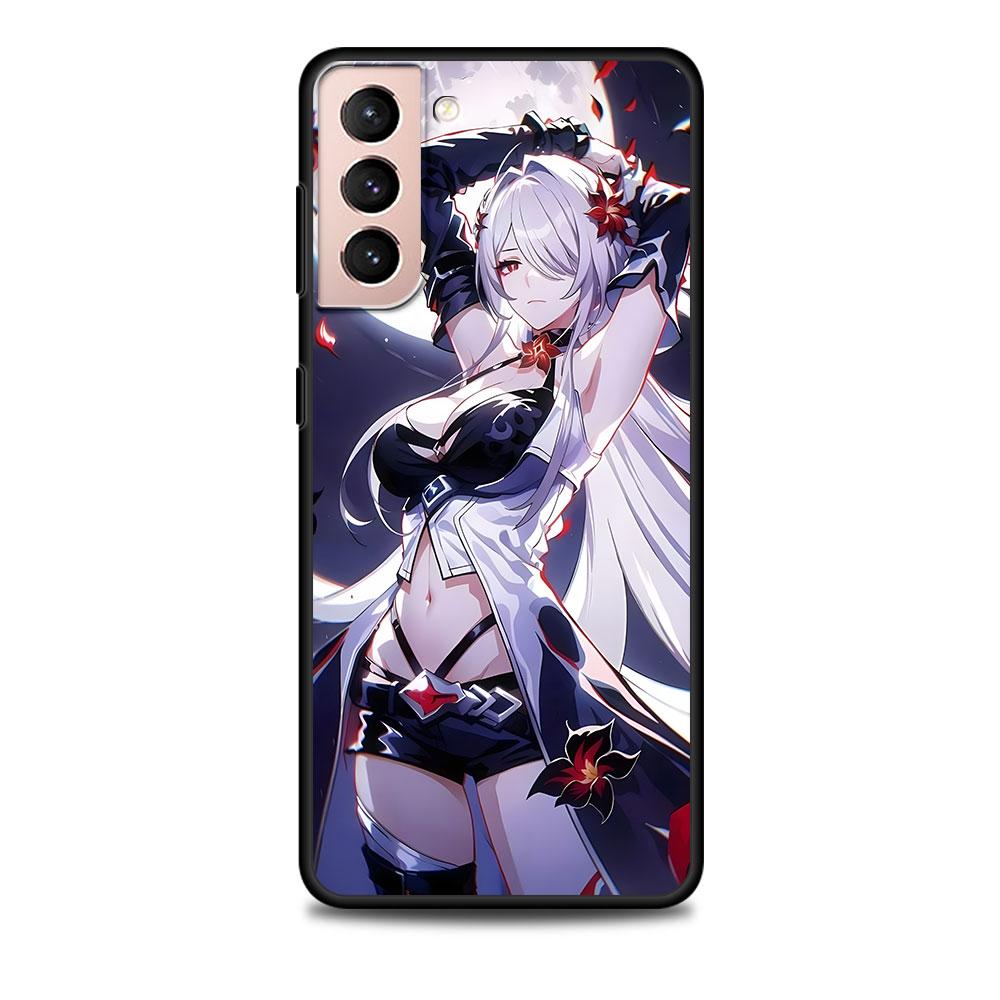 

Honkai Star Rail Acheron Case for Samsung Galaxy S23 S10e S10 S21 FE S22 S9 S24 Ultra S20 Plus Soft Black TPU Phone Cover Bumper Samsung S9