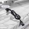 Universal Three-Flat Pin to IEC C13 Power Cord for Computers, Servers, Kettles, and More