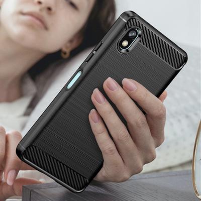 For Sony Xperia Ace3 Ace 3 Anti-knock Matte Case Soft Silicone Back Cover for Sony Ace3 Luxury Carbon Fiber Cases Coque Fundas