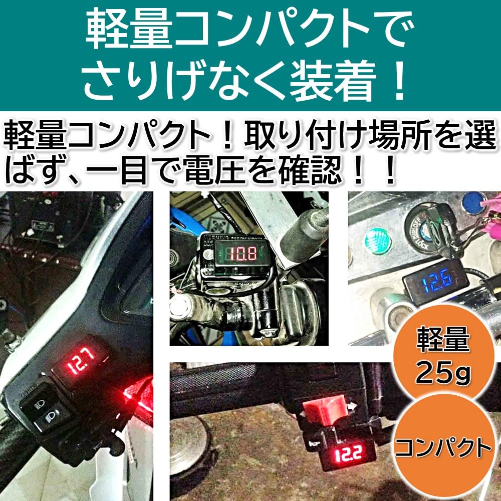 Lebonarie Compact Digital Voltmeter with LED Display (Green)