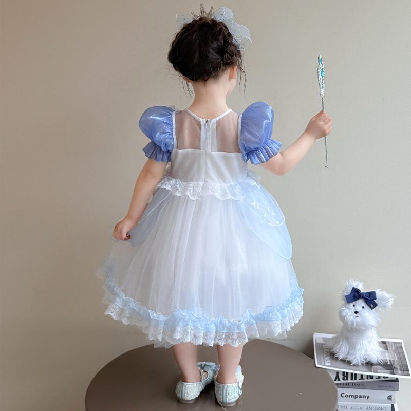 Girls' Summer Elsa Princess Lolita Mesh Party Dress