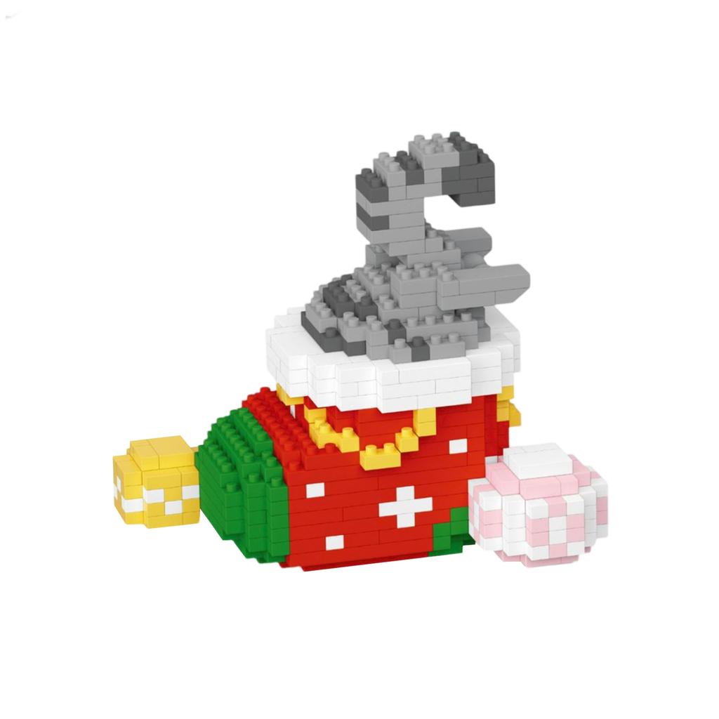 Christmas Gift Box, Cartoon Dolls, Small ParticleBuilding Block Toys