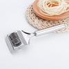 Creative Stainless Steel Dough Cutter: Manual Rolling Pin & Noodle Wheel Knife
