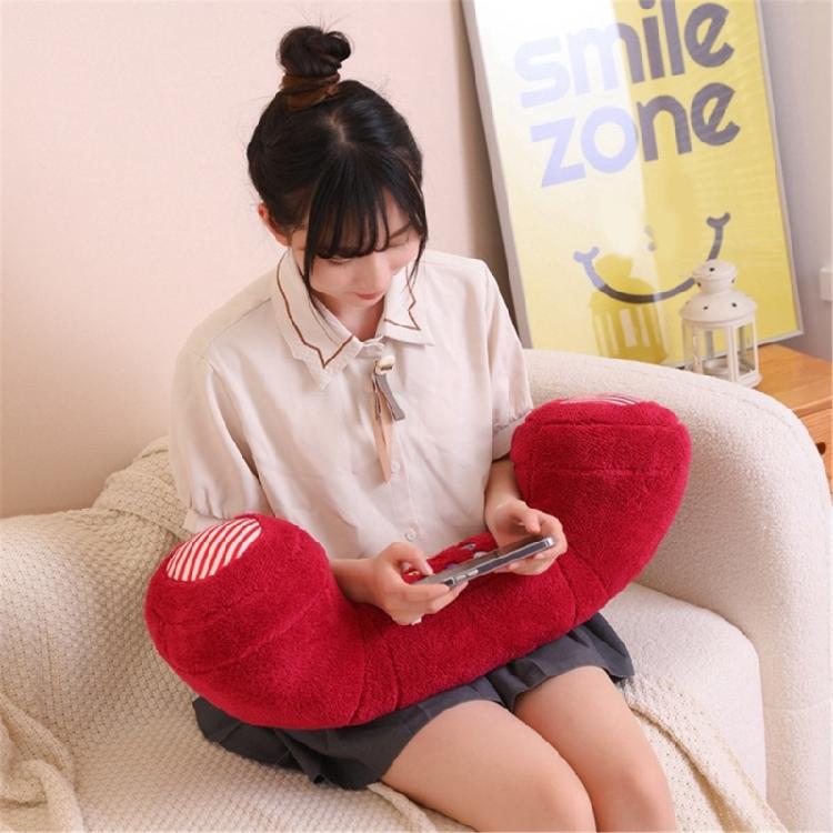 Plush Phone Shape Throw Pillow Creative Seating Cushions for Bedroom Sofa Chair
