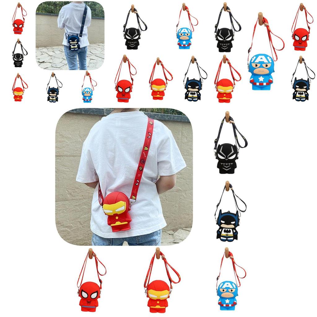 Childrens Spider Man Silicone Pocket Bag With Large Capacity And Durable Design For Girls And Boys