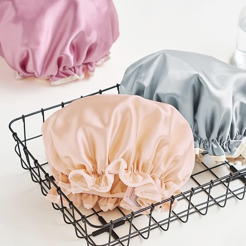 Sanli Double-Layer Waterproof Shower Cap