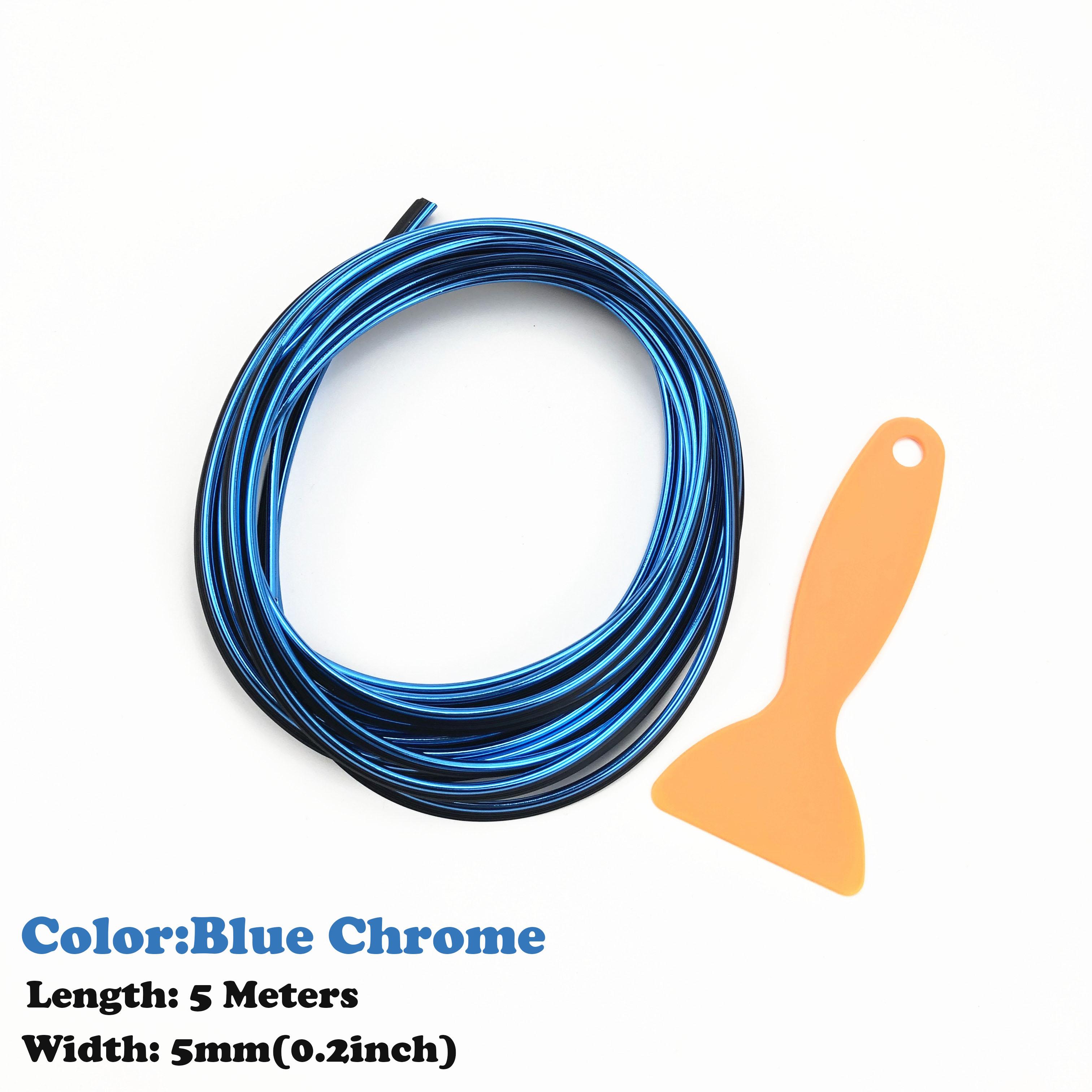 

5M Car styling Decoration Chrome Strip For Opel Zafira Astra VAUXHALL MOKKA ignia Signum Vectra Antara Adam Karl Corsa GT X синій