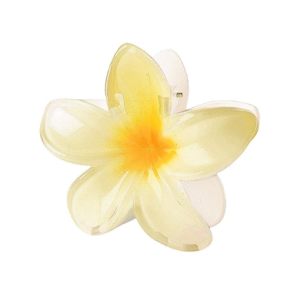 Flower Claw Clip Women Hawaiian Girl Hair Accessories Flower Ponytail Clip Clamp Barrettes Hairpin Summer Beach Jewelry